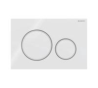 Placa Geberit Sigma20 RouBlanco / Blanco Mate Doble Botón | 115.882.11.1 B