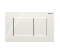 Placa Geberit Sigma40 Cuadrada Vidrio Gris Arena Doble Botón | 115.629.JL.1 Ve