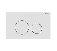 Placa Geberit Sigma40 De Acero Inoxidable / Blanco Mate Doble Botón | 115.628.