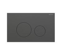 Placa Geberit Sigma40 De Acero Inoxidable / Negro Cepillado Doble Botón | 115.6