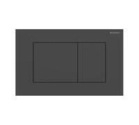 Placa Geberit Sigma40 Square Inox Negro Mate Doble Pulsador 115.629.14.1