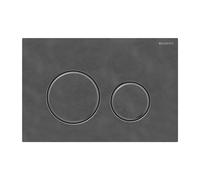 Geberit Sigma50 placas de accionamiento, para cisterna doble, color metal negro cromo, redonda, 115651JM1, Color: cromo negro / pizarra mustang - CM