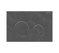 Placa Geberit Sigma50 RouArdesia Mustang / Negro Cromado Doble Botón | 115.6