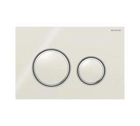 Placa de accionamiento Geberit Sigma21 para doble descarga, color metÃ¡lico cromado, 115.884., Color: cromado / gris arena - 115.884.JL.1