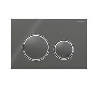 Placa Geberit Sigma50 RouVetro Lava / Cromo Doble Botón | 115.884.JK.1 CROM