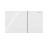 Geberit Sigma70 placas de accionamiento para doble descarga, angular, 115.622.SI.1, Color: blanco / cristal