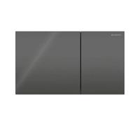 Placa Geberit Sigma70 Cuadrado Vidrio Negro Doble Botón 115.622.SJ.1