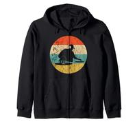 Placa giratoria Beatmaker EDM Techno DJ Disco Retro Vintage Puesta de sol Sudadera con Capucha