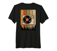 Placa giratoria de Entrenamiento clásico 1210 1200 EDM (Arte en la Parte Trasera) Camiseta Premium