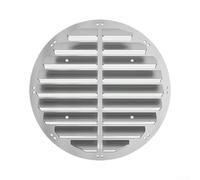 Placa guía de aire acondicionado de acero inoxidable para exteriores, no requiere taladrar, deflector de rejilla para una disipación eficiente del calor, 43 cm, 46 cm, 48 cm, plata (48 cm)