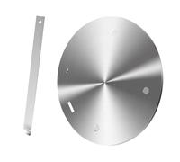 Placa Guía Térmica Acero Inoxidable para Cocina de Inducción | Acero Inoxidable, Adaptador para Estufa de Gas, Calor Uniforme y Rápido, Asa Desmontable, Plata