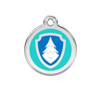 Placa identificativa Acero Inoxidable Esmalte Nickelodeon Paw Patrol Everest Aqua para perros