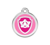 Placa identificativa Acero Inoxidable Esmalte Nickelodeon Paw Patrol Skye Rosa para perros