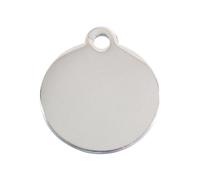 Placa identificativa para collar Imarc Circle Plateado