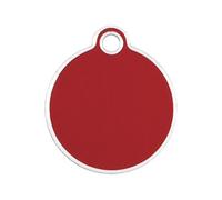 Placa identificativa para collar Imarc Circle Rojo