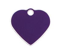 Placa identificativa para collar Imarc Heart Lila
