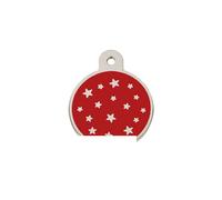Placa identificativa para collar Imarc PetScribe Passion Rojo Plata