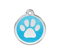 Placa identificativa Purpurina Huella perro Aqua para perros