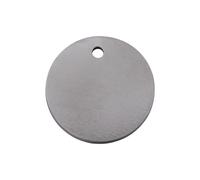 Placa identificativa Titanio Círculo para perros