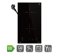 Placa induccion 30cm 3,3 kW 2 fuegos 9 niveles de potencia