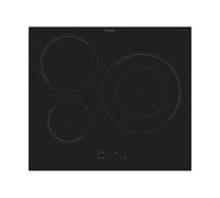 Placa inducción - CANDY CI633C, 3 zonas, 590 mm, Negro