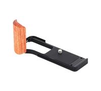 Placa inferior de aluminio ligero, exquisito mango de madera para empuñadura de cámara R50V, fácil instalación y agarre superior, mango ligero de cámara