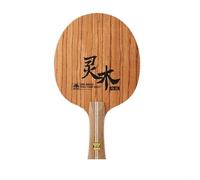 Placa inferior de raqueta de tenis de mesa con transferencia de potencia lineal y mango ergonómico para comodidad de sesiones largas (mango largo)