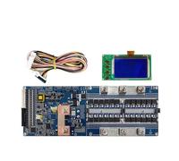 Placa inteligente Bms Li-ion BMS 48V CAN/RS485, comunicación con inversor 8S 13S 14S 15S 16S 50A 100A 150A 200A(BMS and LCD,24V 8S LiFePo4 100A)