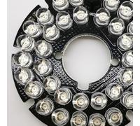 Placa LED infrarroja de 850 nm con 36 LED, iluminador de visión nocturna de 2 W para reparación de cámaras CCTV, CC 12 V, compatible con lentes de 4 mm, 6 mm, 8 mm
