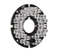 Placa LED infrarroja para aplicaciones de TV con 36 LED y longitud de onda de 850 nm, soporta distancia de hasta 20 metros