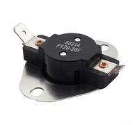 Placa límite de baja temperatura, termostato de acero inoxidable de reinicio automático (modelo 80314) para estufas de leña residenciales, compatible con estufa Hot Blast 1300-1500