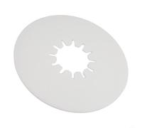 Placa Lubricante HDPE 10" para Acople Quinto para rueda RV Placa | Material HDPE , reduce fricción, para elimina necesidad de grasa, instalación rápida, color blanco(10inch)
