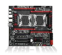 Placa Madre Conjunto de Placa Base Dual Fit For HUANANZHI X99 T8D con procesador LGA 2011-3 y E5 2673V3*2, 4 * 16 GB = 64 DDR3 1600 MHz, Compatible RECC M.2 NVME NGFF