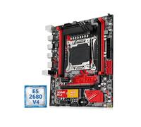 Placa Madre Fit For Machinist RS9 X99 Kit de Placa Base LGA 2011-3 Set Xeon E5 2680 V4 CPU + DDR4 16GB Memoria RAM Combo NVME M.2 Cuatro Canales(Motherboard+CPU)