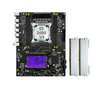 Placa Madre Fit For MR9A-H X99 LGA 2011-3 Kit de Tarjeta Madre Xeon E5 2690 V4 procesador de Unidad Central con DDR4 16GB(2 * 8G) RAM 2133MHz Memoria