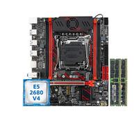 Placa Madre Fit For SOYO X99 DDR4 LGA2011-3 con Ranura M.2, Chip de Potencia C612, tamaño DDR4 SATA3.0, Ventilador de refrigeración Integrado(X99 blck)