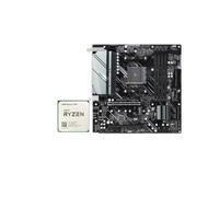 Placa Madre Kit de Placa Base Fit For ASRock B550AM Gaming con CPU Ryzen 5 5500, 4 x DDR4 M.2 NVME HDMI B550 Compatible con Placa Base mATX AM4 5700 x 3D(Motherboard+CPU)