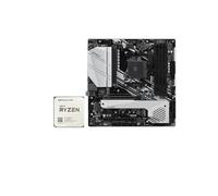Placa Madre Kit de Placa Base Fit For ASRock X570 con CPU Ryzen 5 5500, Placa Base X570M Pro4, 4 x DDR4, M.2, NVME, HDMI, RGB, USB, MATX, AM4(Motherboards)