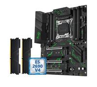 Placa Madre Kit de Placa Base Fit For Machinist X99 MR9S LGA2011-3 Xeon E5 2680 V4 CPU 16 GB DDR4 Cuatro Canales TPM 2.0 Interfaz NVME M. USB3