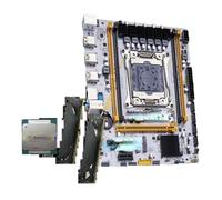 Placa Madre Kit de Placa Base Fit For QIYIDA X99 LGA 2011-3 con procesador Xeon E5 2680 V4, 32 GB = 2 x 16 Memoria RAM DDR4 REG ECC, Conector NVME M. TPM2.0