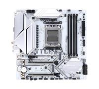 Placa Madre Placa Base Fit For B650 MATX WiFi Blanca con PCB Colorida Battle-AX B650M-WHITE V14