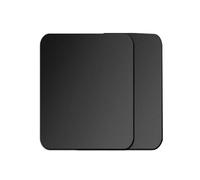 Placa magnética Placas de metal for carcasa teléfono, lámina hierro adhesiva, placa universal for móvil, color negro y plateado, 5 unidades(Black,45 * 65mm)