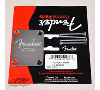 Placa Mástil Fender Corona California Cuello Plana No Tilt Hole Cromado