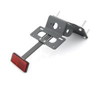 Placa Matrícula para Grom para MSX125 2013 2014 2015 Motocicleta Trasera Ordenado Matrícula Guardabarros Eliminador Kit Aluminio Negro PortaMatrícula(with Reflector)