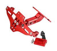 Placa Matrícula para para S1000RR S 1000 RR para S1000 RR 2010-2023 2020 2021 2022 Soporte Matrícula Trasera Kit Eliminador Guardabarros Limpio Trasero PortaMatrícula(Rojo)