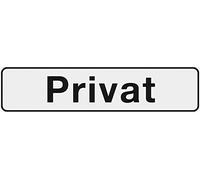 Placa Meister, 200 x 48 mm con señalización de "Prohibido", 504040