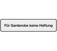 Placa Meister, 200 x 48 mm con señalización de "Prohibido", 504060