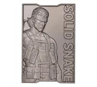 Metal Gear Solid 2 Solid Snake Limited Edition - Lingote de metal en relieve