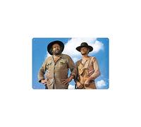Placa Metálica 3D Bud Spencer & Terence Hill Cielo Azul