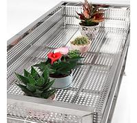 Placa MetáLica Perforada, Almohadilla De Seguridad para Ventanas De Acero Inoxidable 304, AnticaíDa, Adecuada para Rejillas De ProteccióN SHAARI(Thickness1mm,10x100cm)